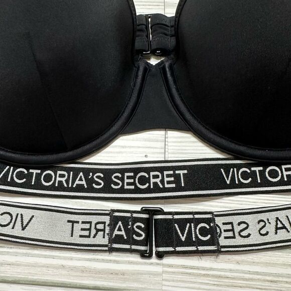 VICTORIA’S SECRET LOGO STRAP‎ DISCONTINUED THE BEACH BANDEAU SWIMSUIT BIKINI TOP - Picture 3 of 8